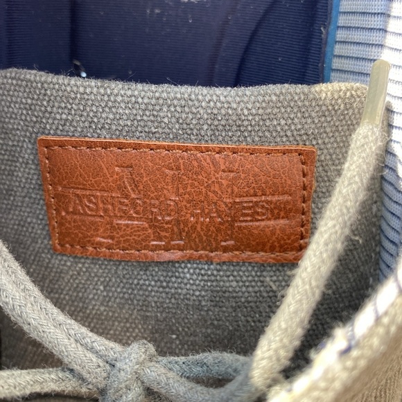 Ashford Hayes men’s grey canvas sneaker/shoe loafer size 14. - Picture 11 of 14